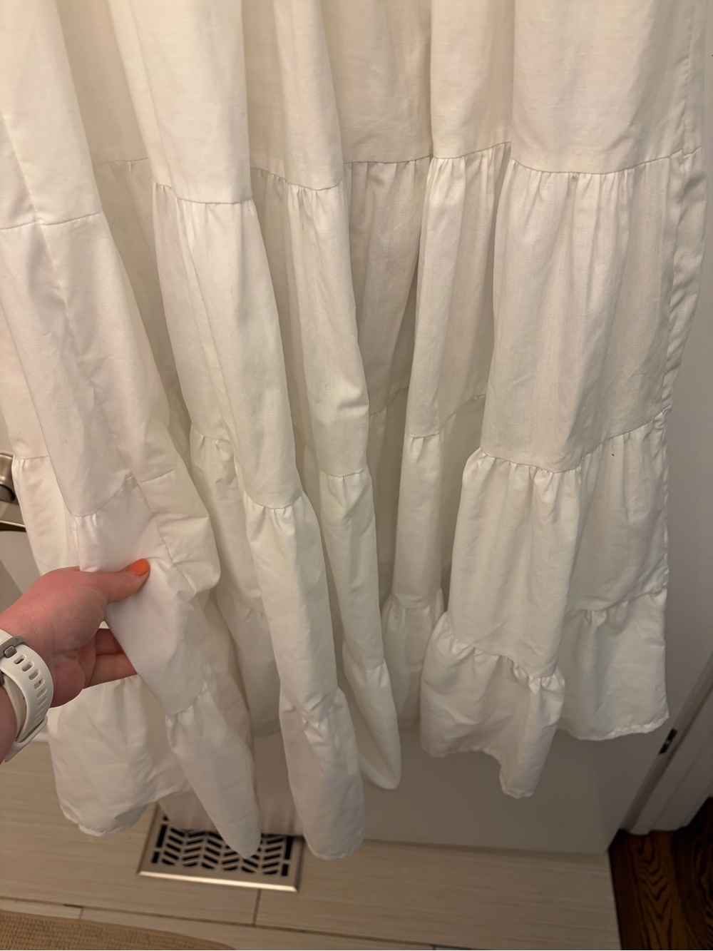 Petal & Pup White Puff-Sleeve Smocked Maxi Dress - Picture 4 of 5